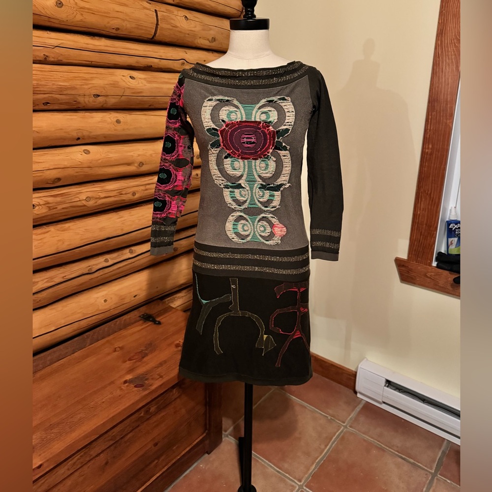 Desigual Small dress long sleeves